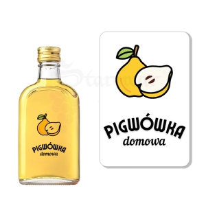 Etykieta na Butelkę - Pigwówka Domowa (t) ET169 / 1 szt
