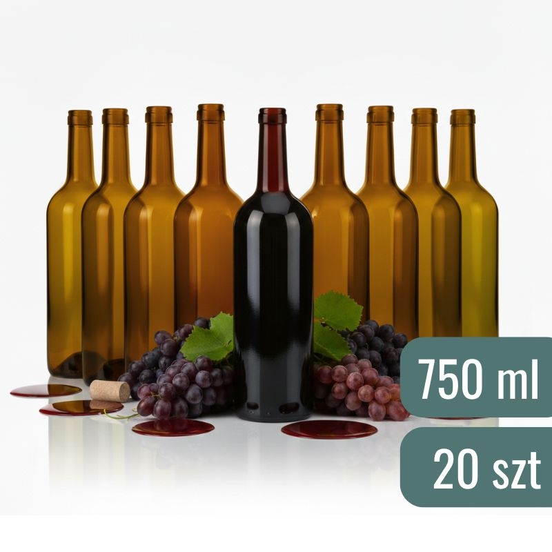Butelka do wina Brązowa - 20 szt.jpg