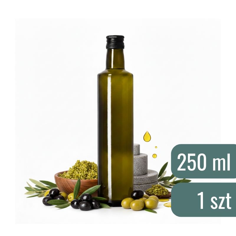 Butelka Dorica Oliwka 250ml z zakrętką idealna do oleju i oliwy (2).jpg