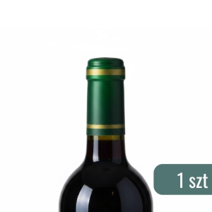 Kapturki Termokurczliwe Zielone ze Złotym Paskiem / 1 szt