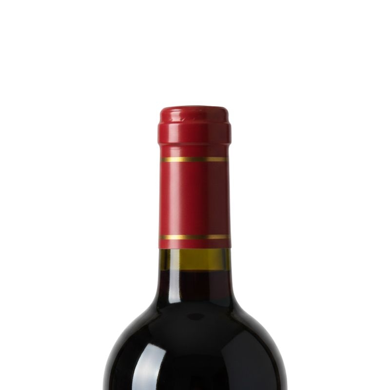 Kapturki Termokurczliwe Czerwony Połysk ze złotymi paskami (2).jpg