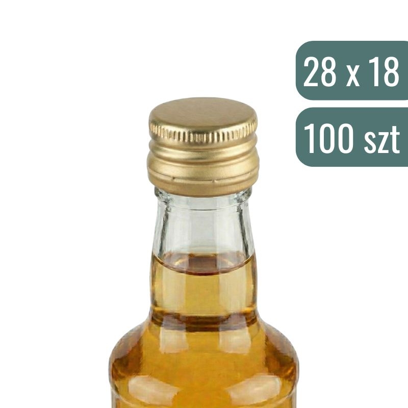 Zakrętki złota do butelek - 100.jpg