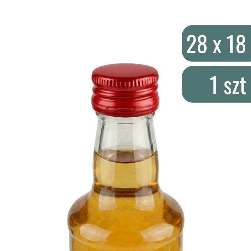 Zakrętki czerwona do butelek - 1.jpg