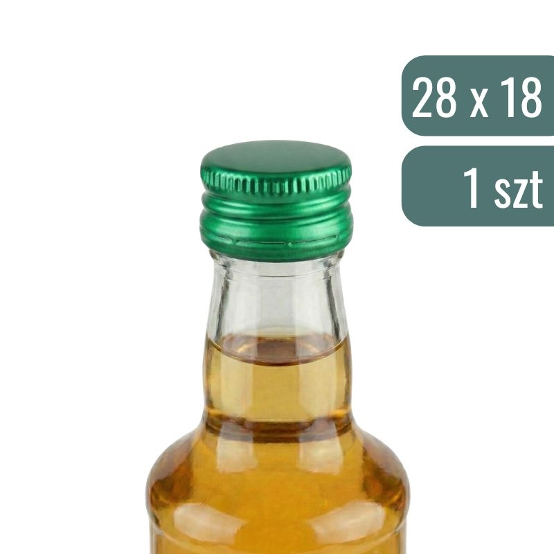 Zakrętki zielona spirytusowa do butelek - 1.jpg