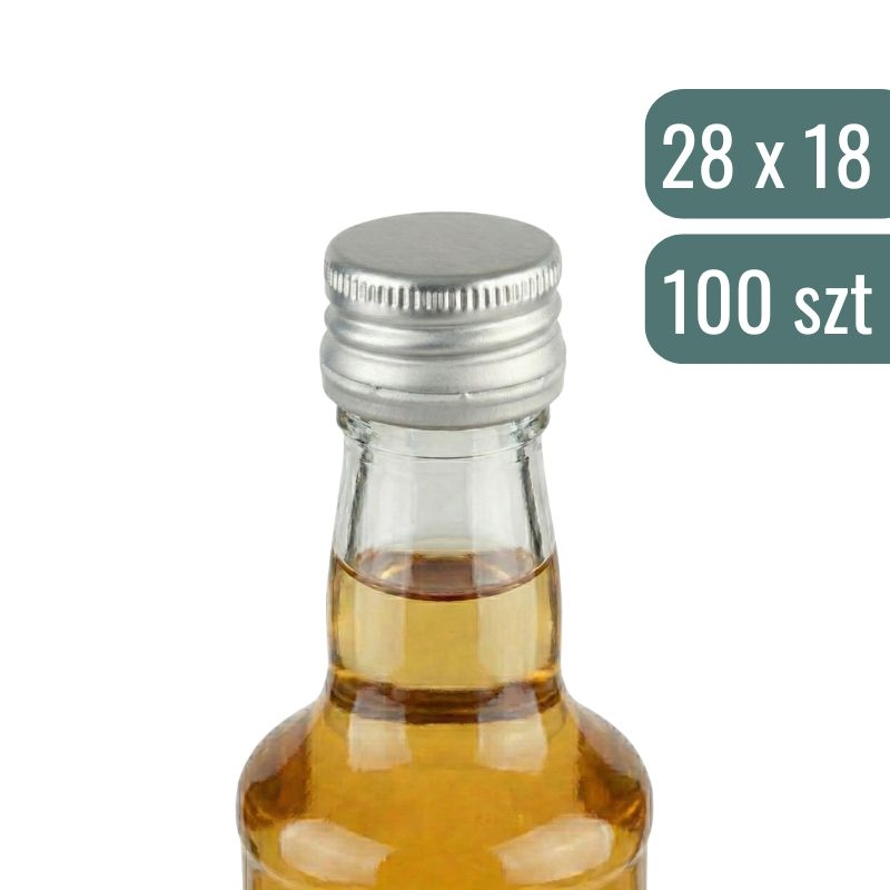 Zakrętki srebrna do butelek - 100.jpg