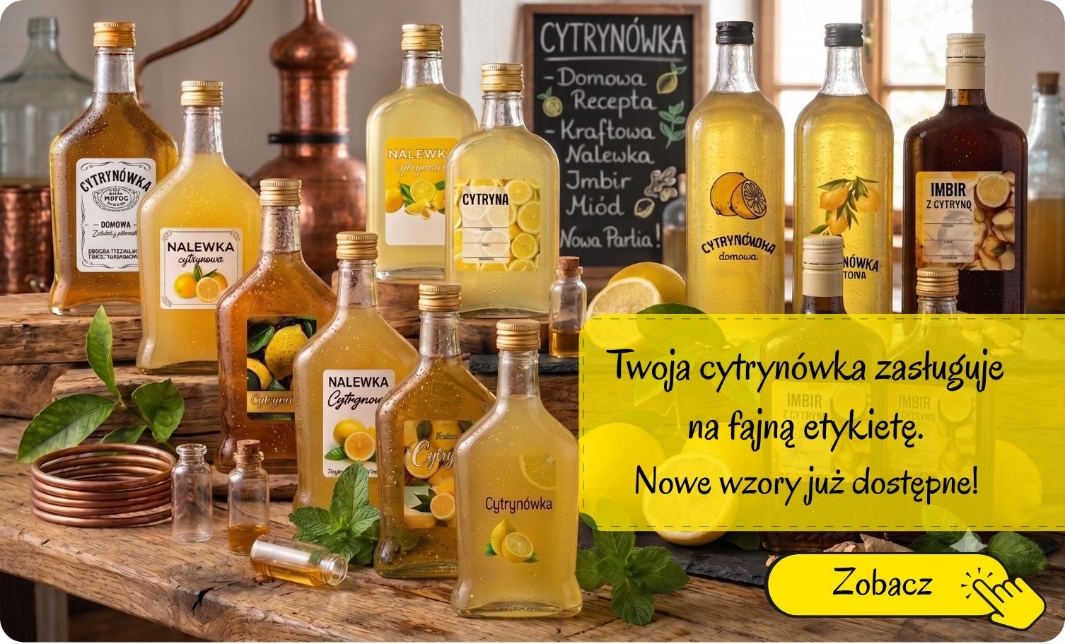 Etykiety na Cytrynówkę Destylacja.Com